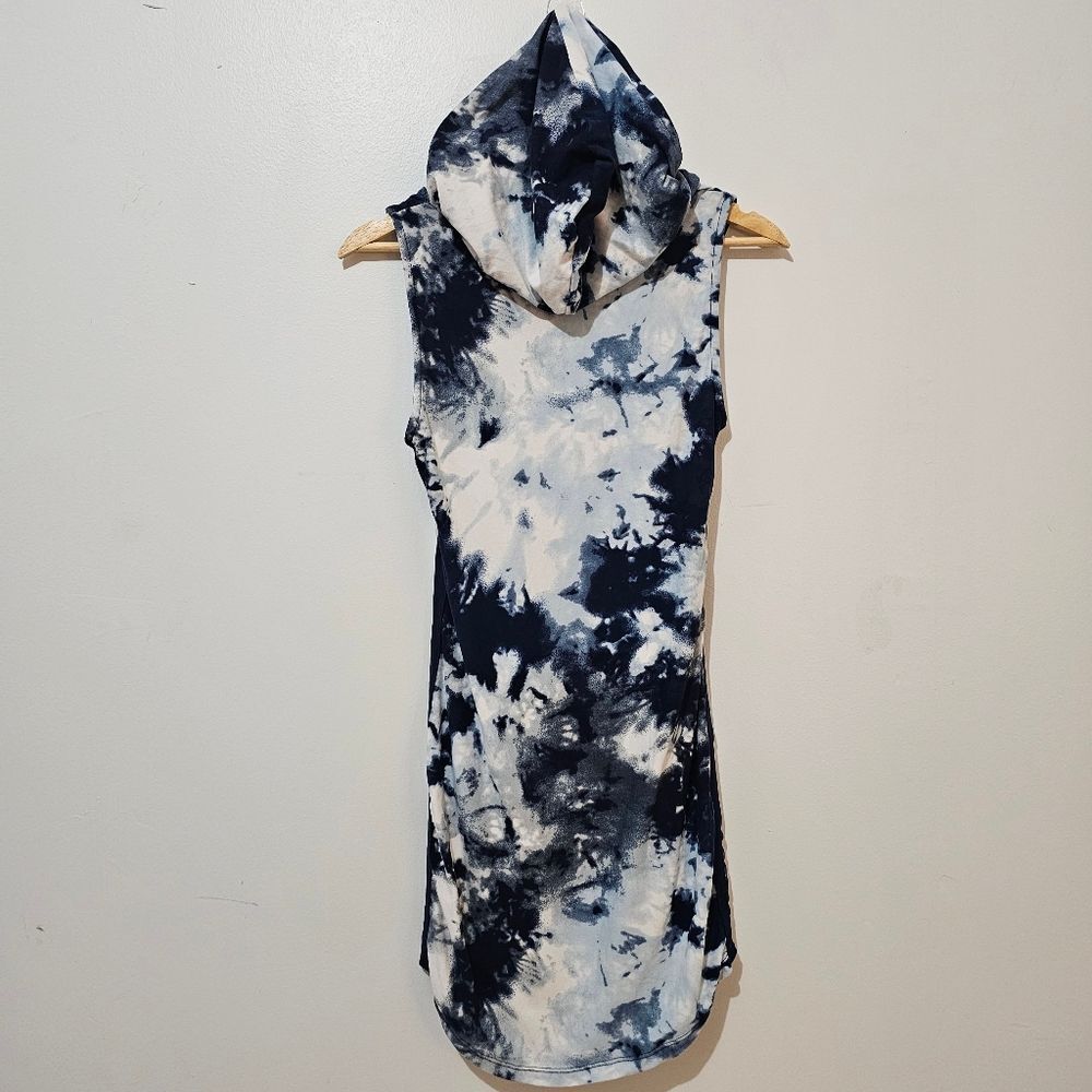 No Boundaries - Dress Hoodie Sleeveless Front Pocket - Size Juniors S - Blue - Picture 3 of 9